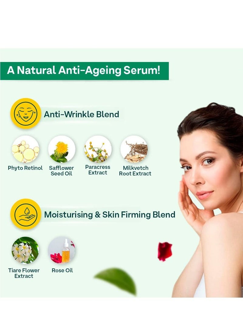 OZiva - Youth Elixir Phyto Retinol Anti Ageing Serum 30ml Anti Ageing Face Serum for Wrinkle Reduction 30ml - Image 1
