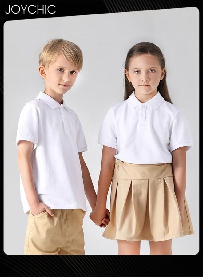 Joychic Short Sleeve T-Shirt Polo Shirt School Uniform for Kids