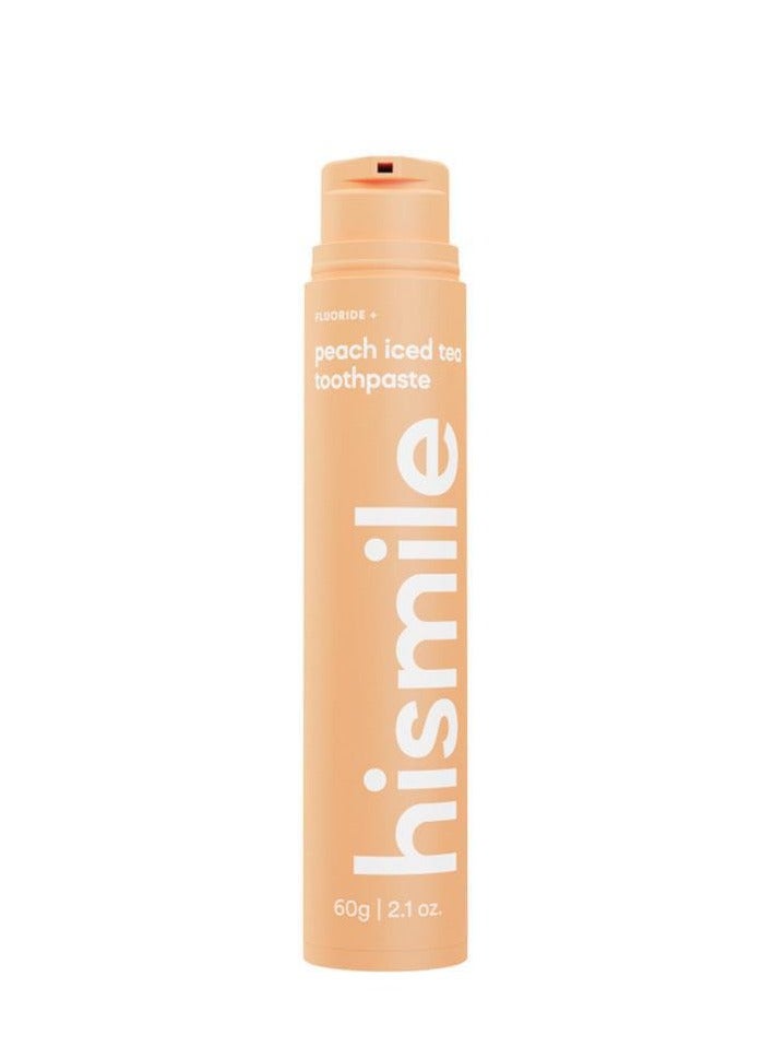 HiSmile Hismile Peach Iced Tea Flavoured Toothpaste, Flavoured Toothpaste, Hismile Toothpaste, Fluoride Toothpaste, Peach Flavour - Image 1