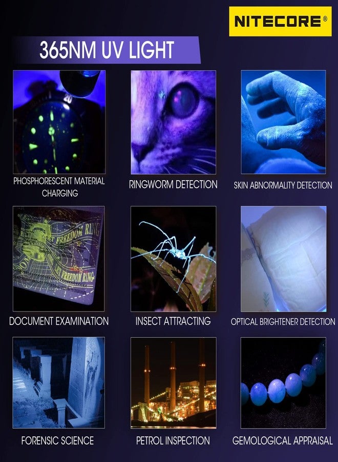 نايت كور مصباح يدوي Nitecore Tiki UV 365nm بالأشعة فوق البنفسجية، يُعلق على سلسلة المفاتيح، قابل لإعادة الشحن عبر منفذ USB-C، يُستخدم كإضاءة شخصية للاستخدام اليومي. - Image 3
