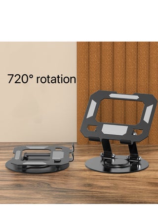Adjustable Laptop Stand for Desk Ergonomic Riser with 360° Rotating Base Foldable Notebook Computer Holder Compatible MacBook Air Pro Dell XPS More 10-17" Laptops 720 degree rotating metal tablet stand hollowed out for gaming, learning, painting and watching TV series, suitable for i pad desktop - pzsku/Z32D0C97852939AF65727Z/45/_/1725520761/dfafc15d-b99b-4772-bcd3-0757735f78bd