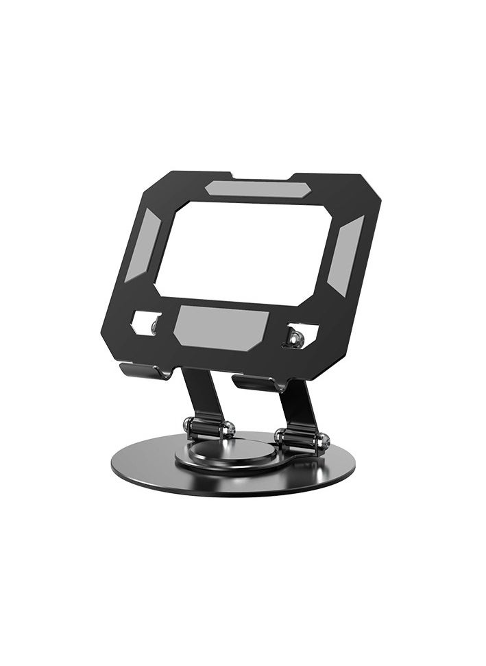 Adjustable Laptop Stand for Desk Ergonomic Riser with 360° Rotating Base Foldable Notebook Computer Holder Compatible MacBook Air Pro Dell XPS More 10-17" Laptops 720 degree rotating metal tablet stand hollowed out for gaming, learning, painting and watching TV series, suitable for i pad desktop