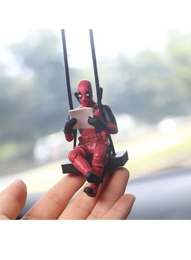 Little Cheap Deadpool Car Decoration Accessories Car Mirror Suspension Accessories - Image 3