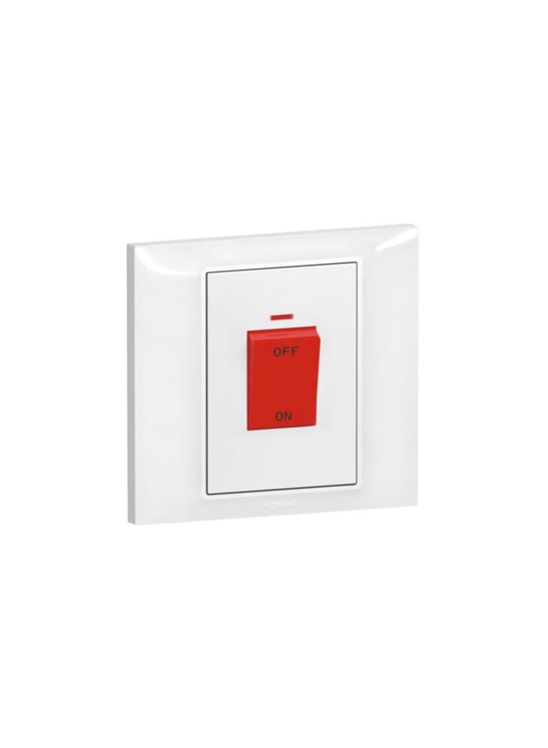 45A DP SWITCH + LED BELANKO-S WHITE 617676 - LEGRAND
