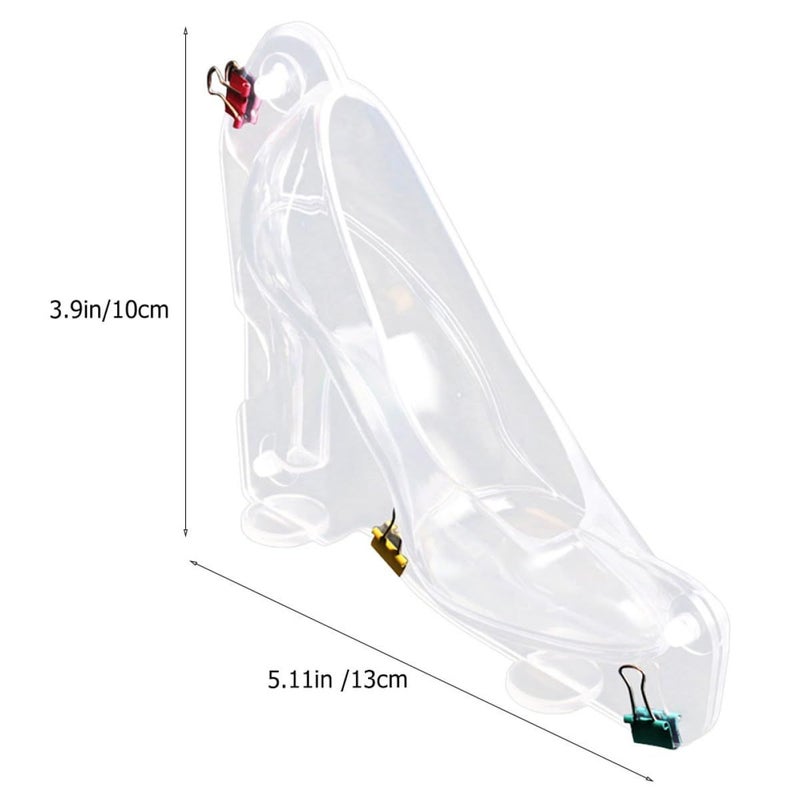 Luxshiny 2pcs High-Heeled Shoe Chocolate Molds Non-Stick Medium Size for Baking Candy - Image 3