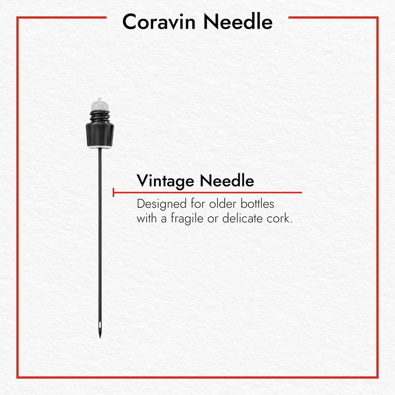 CORAVIN Timeless Vintage Needle - Preserve Vintage Wine for Years - Timeless Needle Replacement for Timeless Wine Preservation System - for by-The-Glass Wine Saver - Gift for Wine Lovers - Image 2