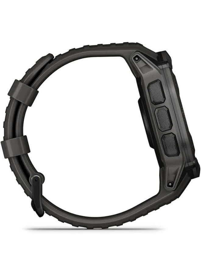 جارمين Renewed - Instinct 2X Solar - 50MM - Unlimited Battery Life In Smartwatch Mode With Solar Charging1 - 1.1"inch Monochrome Display with Tough Body, Scratch Resistant, Power Glass™ - Graphite GRAPHITE - Image 5