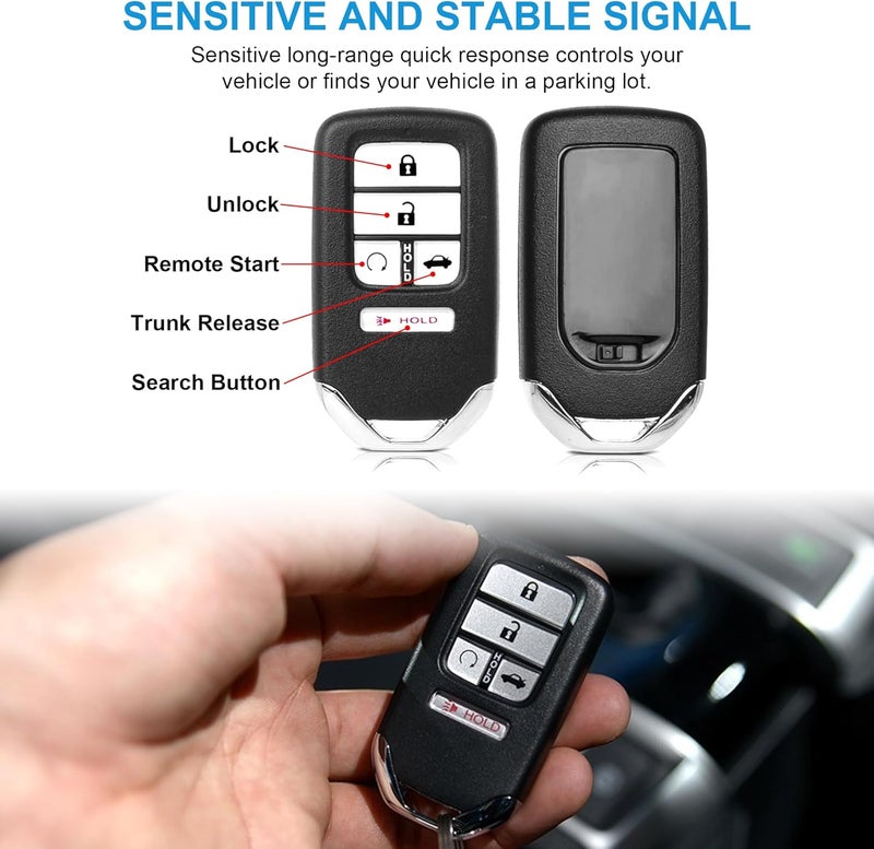 VOFONO Smart Key Keyless Entry Remote Car Key Fob - Image 4