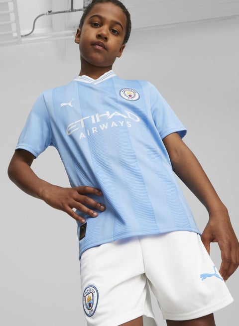 Manchester City 23/24 Kids Unisex Blue Home Jersey