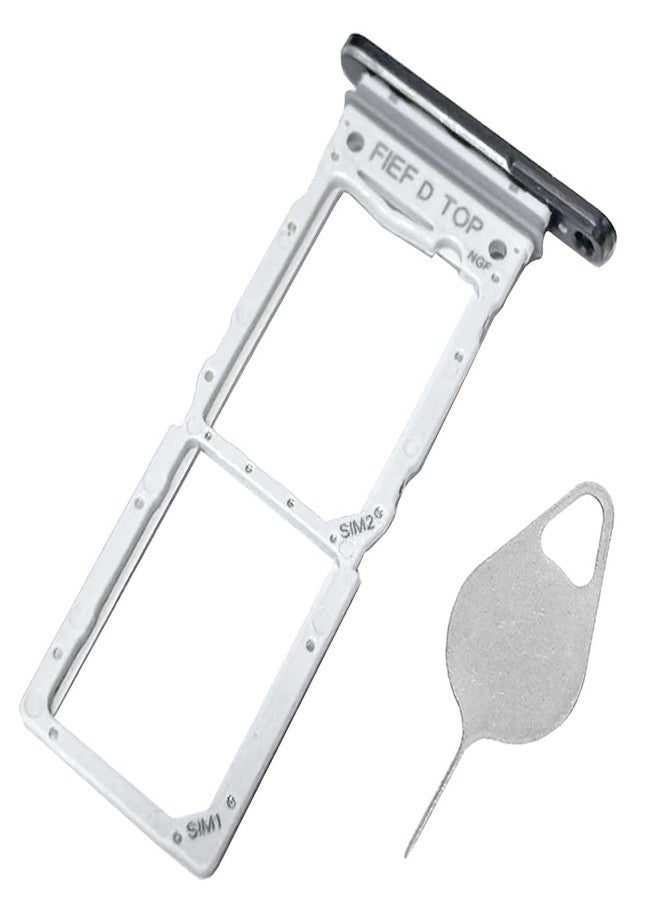 Bestdealing Galaxy Z Fold 6 SIM Card Tray Dual Replacement Fold 6 5G Sim Card Slot Holder for Samsung Galaxy Z Fold6 7.6" F956 SM-F956U Sim Card Tray Repair Part with Opening Eject Pin Needle (Black) - Image 1