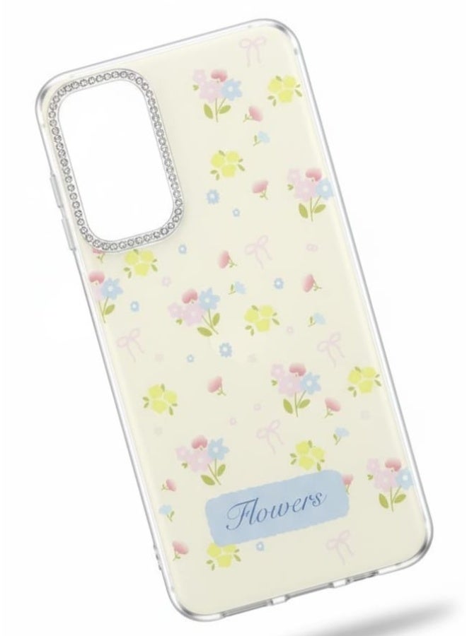 A premium case with a soft flower design for Samsung A17 that embodies simplicity. - Image 3