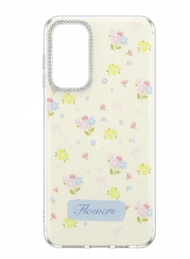 A premium case with a soft flower design for Samsung A17 that embodies simplicity. - Image 1