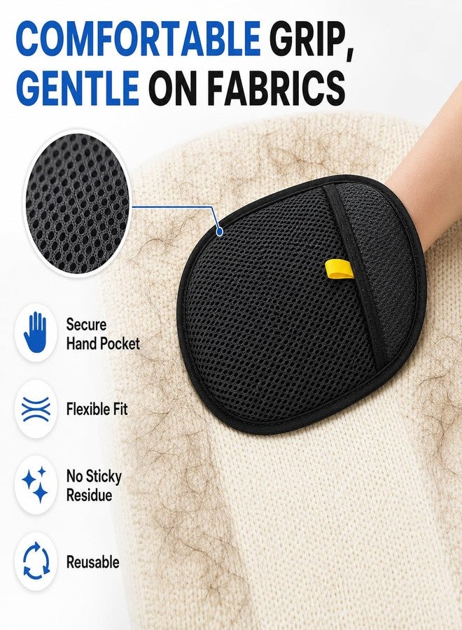 Pet Hair Remover Mitt for Couch, Reusable Dog & Cat Hair Remover Glove for Furniture, Clothes, Carpet, Bedding and Car Seats, Washable Lint Cleaner for Pet Fur - Image 5