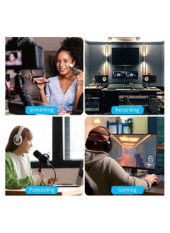 Y&D Condenser Microphone, Gaming Microphone on Mac/PS4/PS5, USB for PC with RGB, Touch Mute, Plug and Play, Gain knob & Monitoring Mic Recording, Streaming, Podcasts, YouTube, Twitch  - Image 3