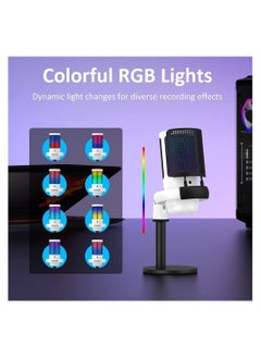 Y&D Condenser Microphone, Gaming Microphone on Mac/PS4/PS5, USB for PC with RGB, Touch Mute, Plug and Play, Gain knob & Monitoring Mic Recording, Streaming, Podcasts, YouTube, Twitch  - Image 5