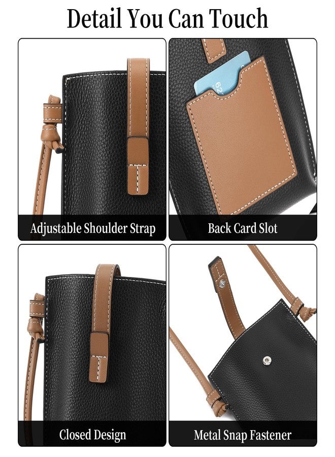 SENDEFN Leather Small Crossbody Bags for Women Phone Purse Minimalism Cell Phone Bag with Card Slot - Image 5