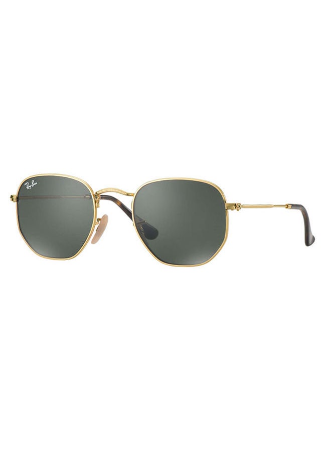 Ray-Ban Men Full Rim Hexagon Sunglasses - RB3548N 001 - Lens Size: 54 mm - Gold - Image 1