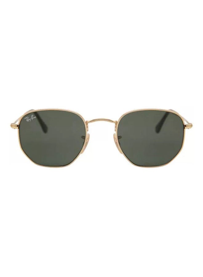 Ray-Ban Men Full Rim Hexagon Sunglasses - RB3548N 001 - Lens Size: 54 mm - Gold - Image 2