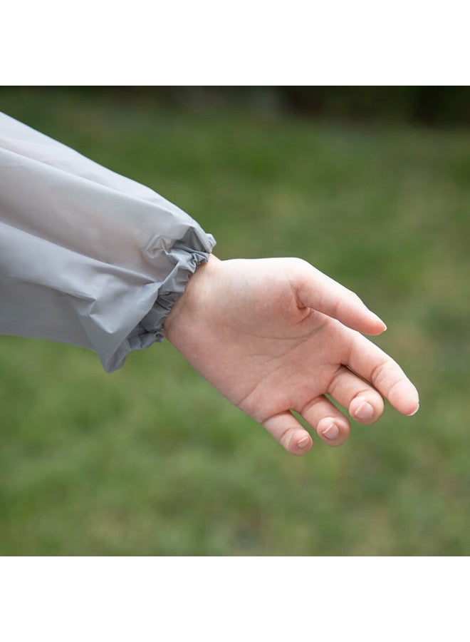 JAJALIN Self-Operated Disposable Adult Raincoat, Outdoor Travel Essential, Cycling Poncho For Men And Women, Thickened Windbreaker With Hood, Gray - Image 5