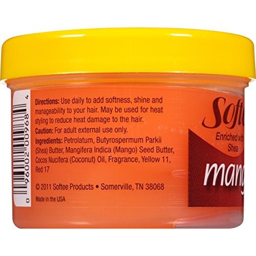 Softee Mango Shea Butter Daily Hair Dress, 3 Ounce Jar (1) - Image 2