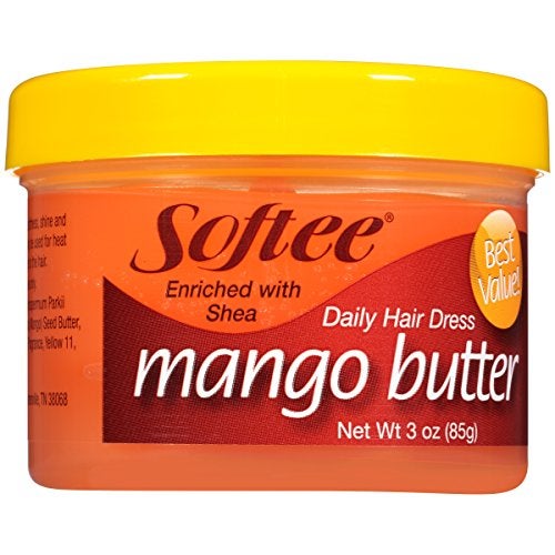 Softee Mango Shea Butter Daily Hair Dress, 3 Ounce Jar (1) - Image 1