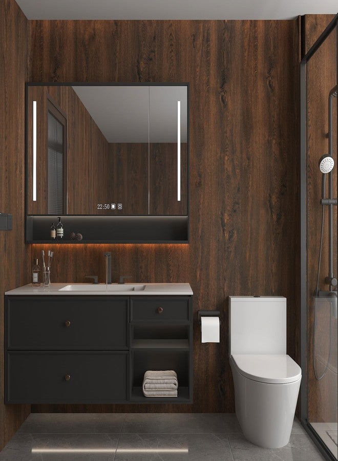 TOTIO Dark Brown Wood Grain Contact Paper Peel and Stick Walnut Textured Self-adhesive Wallpaper Bubble-free Design Matte Thickened 16x78inch Waterproof Counter Top Stick Paper Wood Vinyl Wrap for Cabinets - Image 5