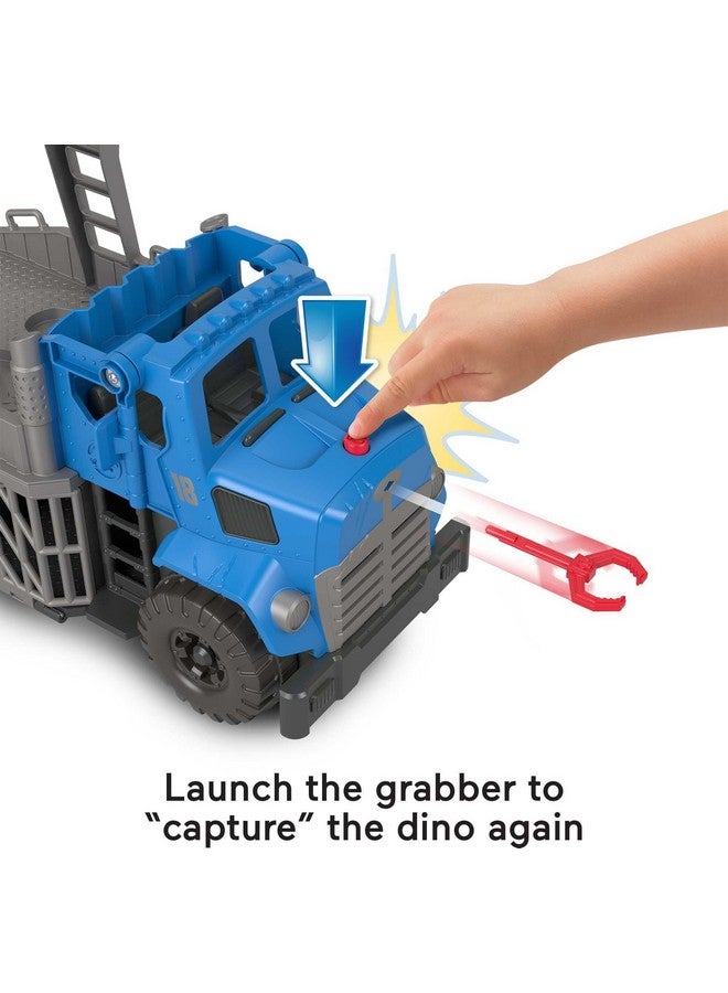 JURASSIC WORLD Fisher-Price Imaginext Jurassic World Dominion Toy, Break Out Dino Hauler Vehicle & T. rex Dinosaur for Preschool Kids Ages 3+ Years - Image 4