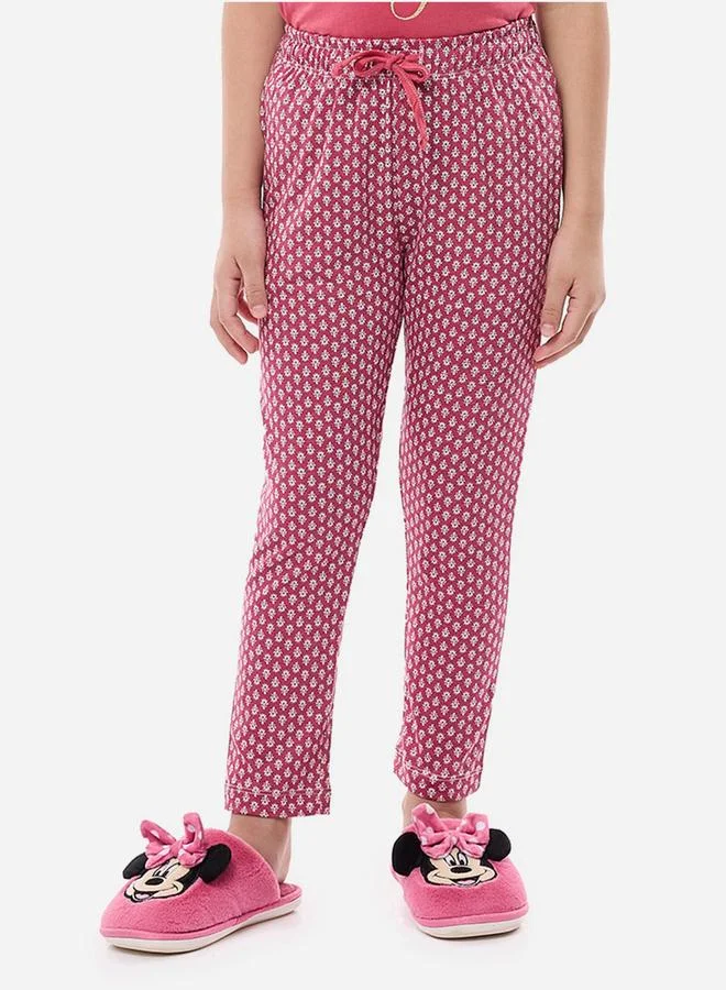 victor and jane Victor and Jane Graphic Print Round Neck T-Shirt and Pyjama Set