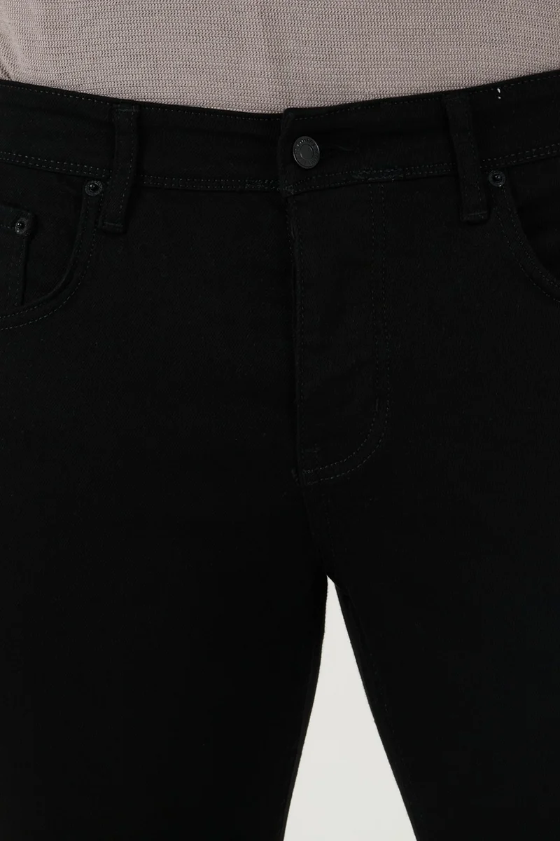 بوراتي Stretch Cotton Slim Fit Normal Waist Skinny Leg Jeans Men's Jeans 674001