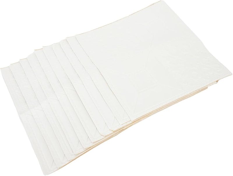 3D Brick Wall Stickers 10 Pcs Self Adhesive Foam Panels White 350X350mm For Home Decor - Image 2