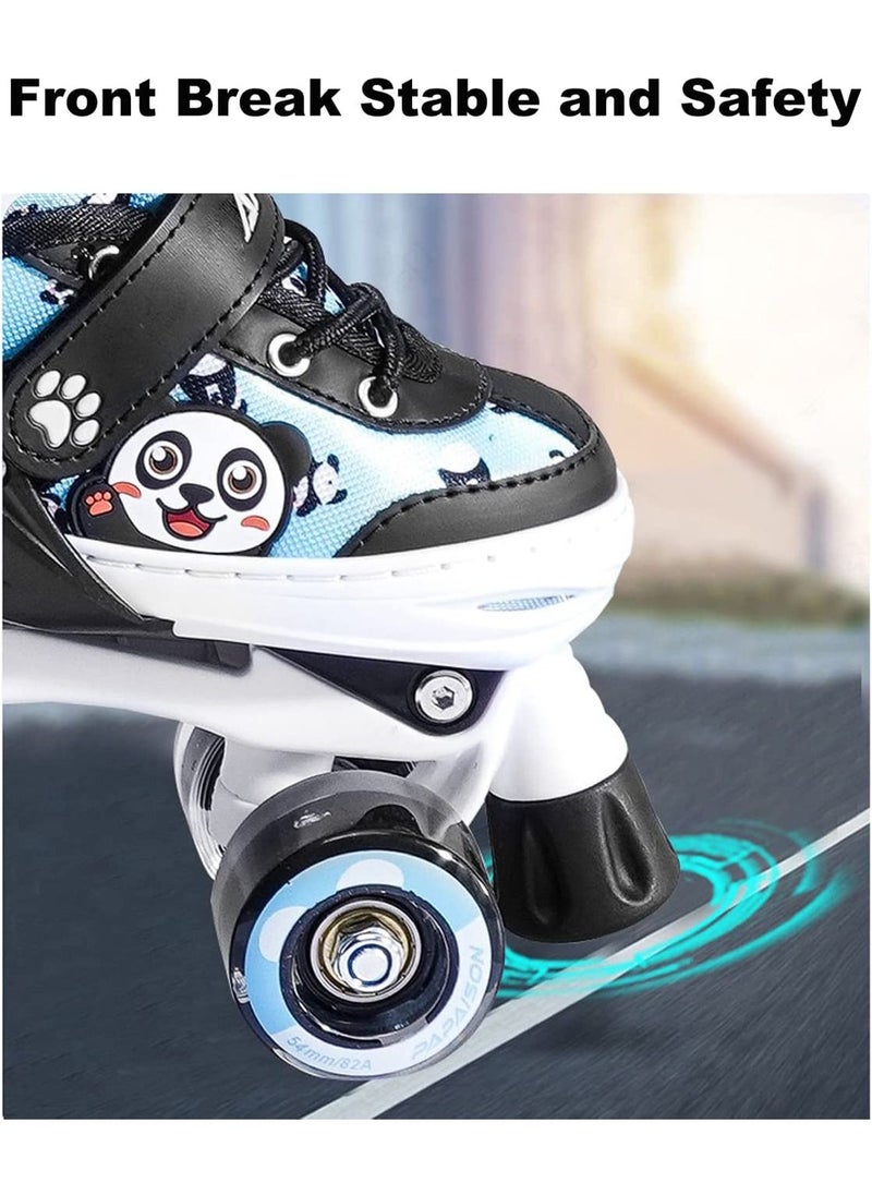 GT-Wheel - Panda Design Double Row Skating Shoes with Lighting Wheel for Beginner and Safety - Image 1