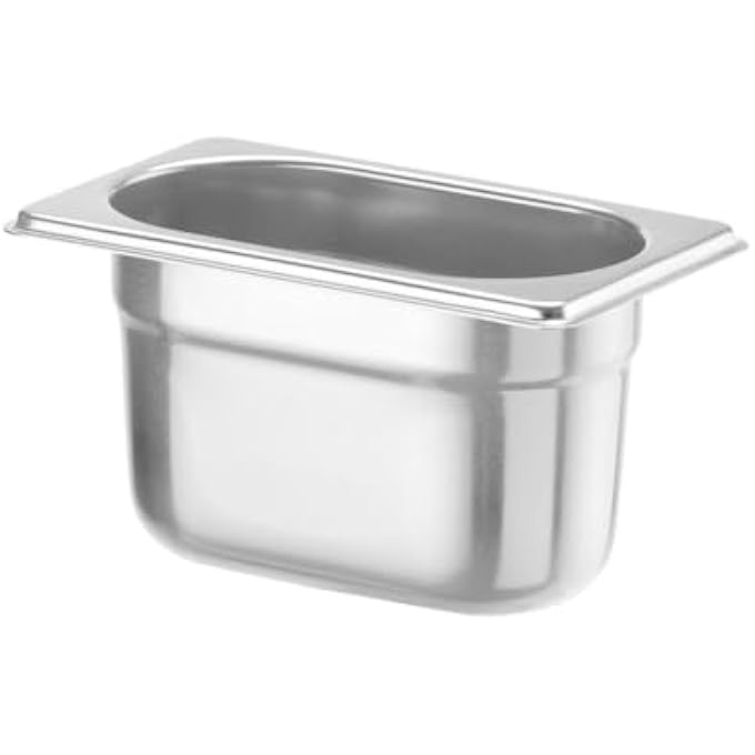 HENDI Recipiente Gn 19Contenedor GnApilableResistente A Temperaturas De 40 A 300CApto Para HornosCongeladoresCalientaplatosBao Mara1L176X108XH 100MmAcero Inoxidable 1810 - Image 2
