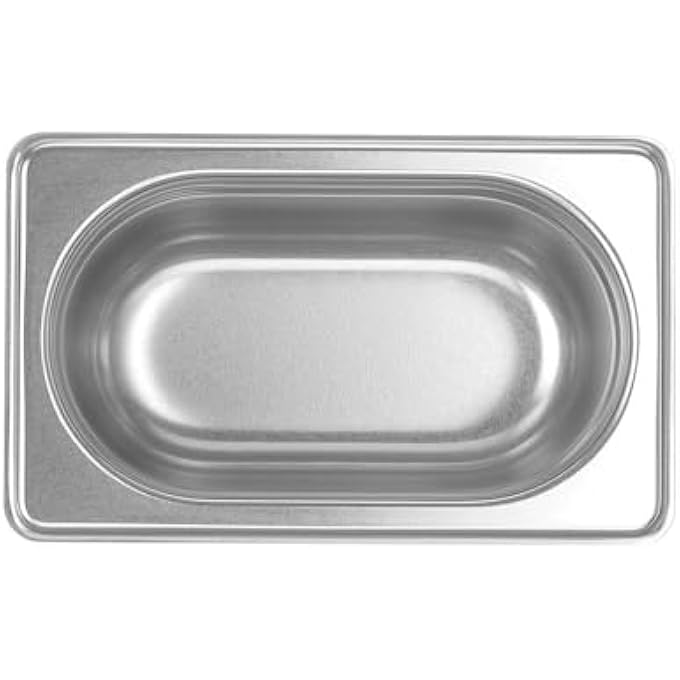 HENDI Recipiente Gn 19Contenedor GnApilableResistente A Temperaturas De 40 A 300CApto Para HornosCongeladoresCalientaplatosBao Mara1L176X108XH 100MmAcero Inoxidable 1810 - Image 3