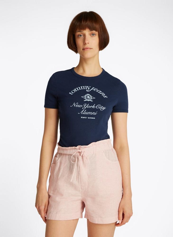TOMMY JEANS Crew Neck Logo T-Shirt  - Image 1