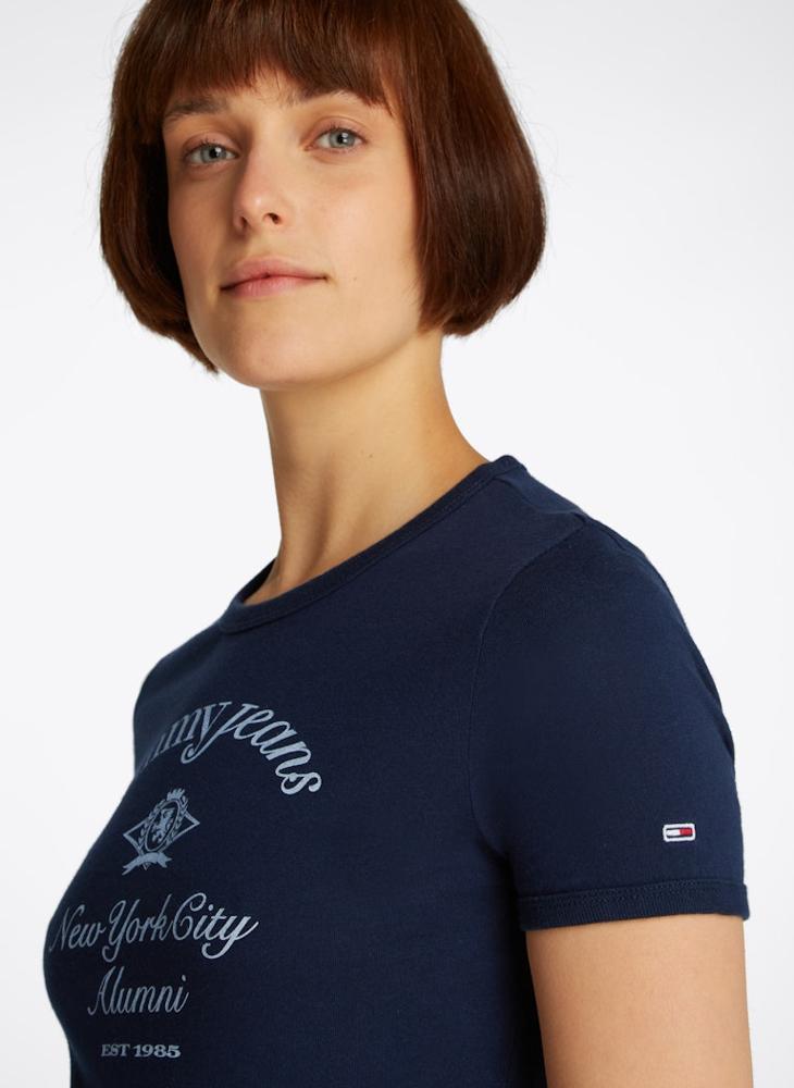 TOMMY JEANS Crew Neck Logo T-Shirt  - Image 3