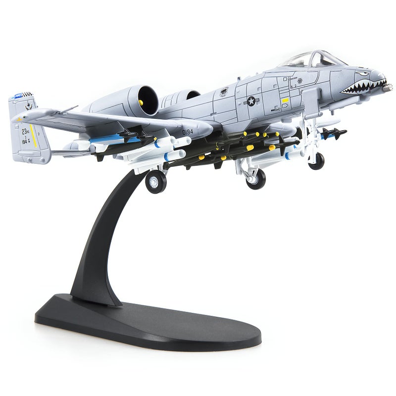 Lose Fun Park 1100 A10 ThunderboltII Warthog Diecast Airplane Model Metal Fighter Military Planes Model Airplane for Collection - Image 2