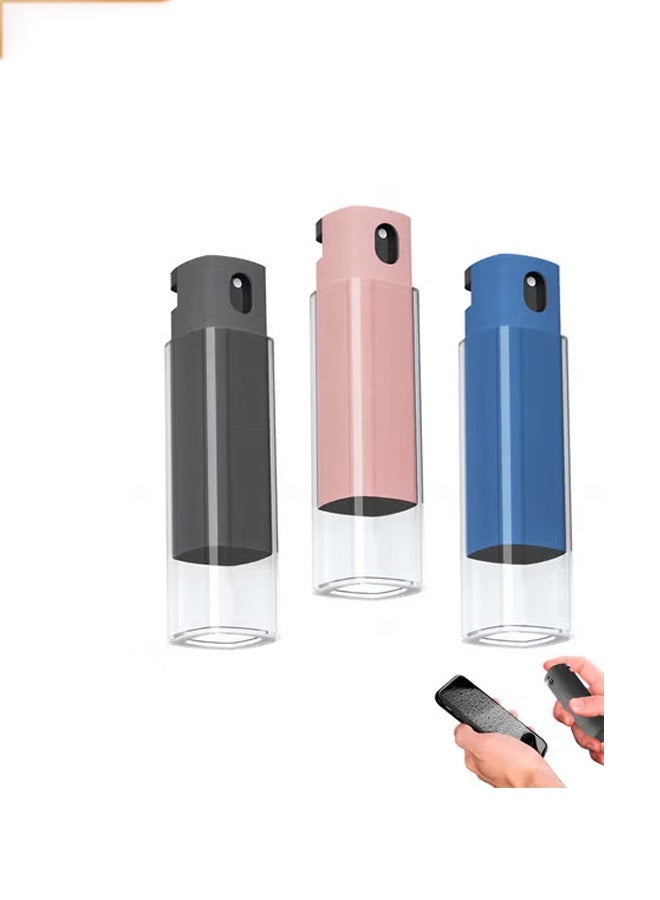Taimi 3-Pcs All-in-One Touchscreen Cleaner, Spray and Built-in Microfiber Cloth with Clear Protective Case, Screen Cleaner for All Phones, Laptop and Tablet - Black/Pink/Blue - Image 1