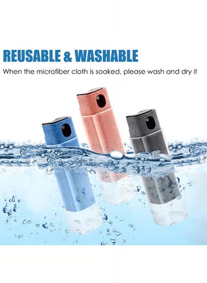 Taimi 3-Pcs All-in-One Touchscreen Cleaner, Spray and Built-in Microfiber Cloth with Clear Protective Case, Screen Cleaner for All Phones, Laptop and Tablet - Black/Pink/Blue - Image 3