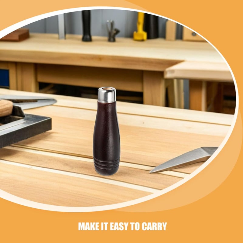 مجموعة استبدال مقبض الملف الخشبي 2 قطعة أدوات النجارة والنجارة وأعمال المعادن DIY - Image 4