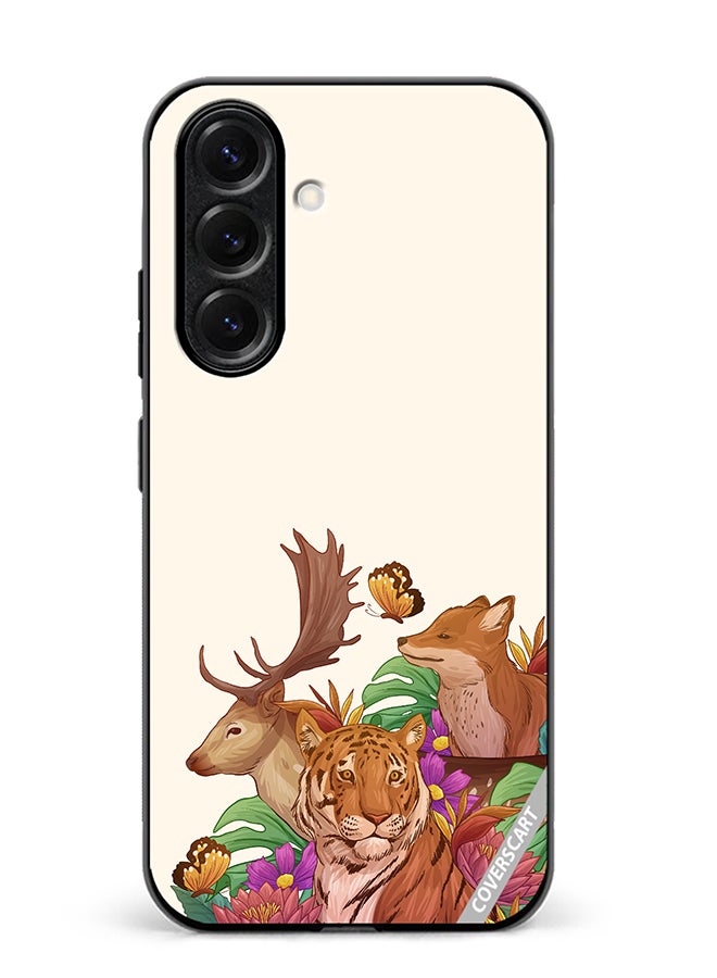 Protective Case Cover For Samsung Galaxy S25 Wild Animals Design Multicolour