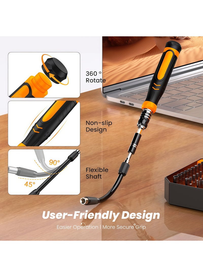 115 in 1 Small Precision Screwdriver Set, Tool Gifts for Men Dad Him, Magnetic Repair Tool Kit for PC, Laptop, Tablet, iPhone, Macbook, Jewelers, PS5, Xbox, Switch, Game Console, Door &Chair - Image 4