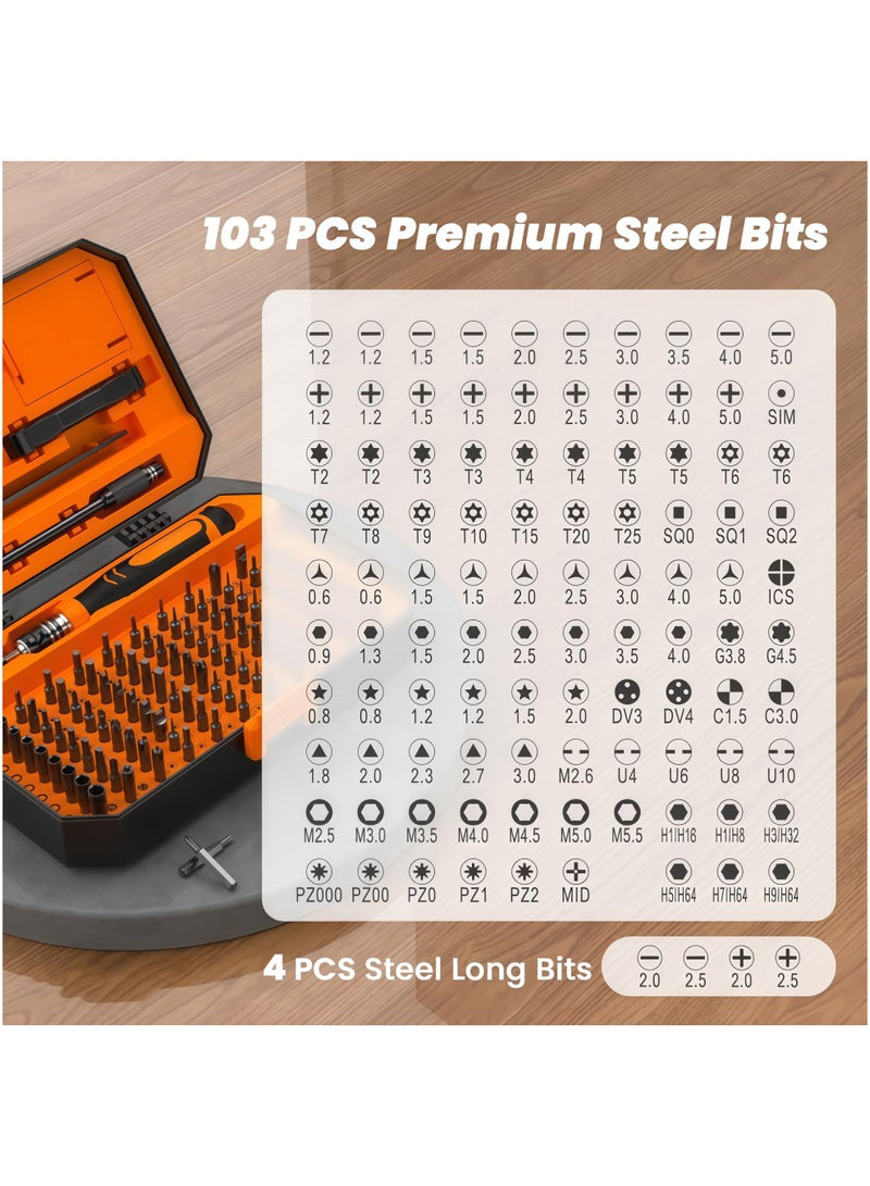 115 in 1 Small Precision Screwdriver Set, Tool Gifts for Men Dad Him, Magnetic Repair Tool Kit for PC, Laptop, Tablet, iPhone, Macbook, Jewelers, PS5, Xbox, Switch, Game Console, Door &Chair - Image 3