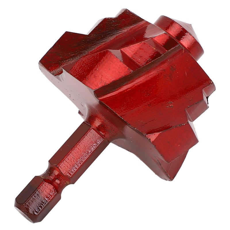 TAIDU Lifting Drill Bit: 1/4 Inch Hex Shank, 40mm Pipe Fit - 90 Degree Precise Tip, 5 Flute Spiral Design for Plastic Pipe Drilling and Reaming Tasks - Image 3