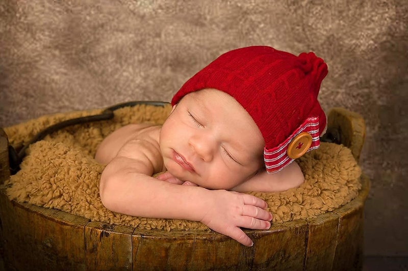 BPA 5x7FT Soft Fabric Abstract Brown Wall with Wood Floor Backdrop for Newborn Baby Photography Kids 1st Birthday Cake Smash Photoshoot Retro Portrait Photo Background Photographer Props - Image 5