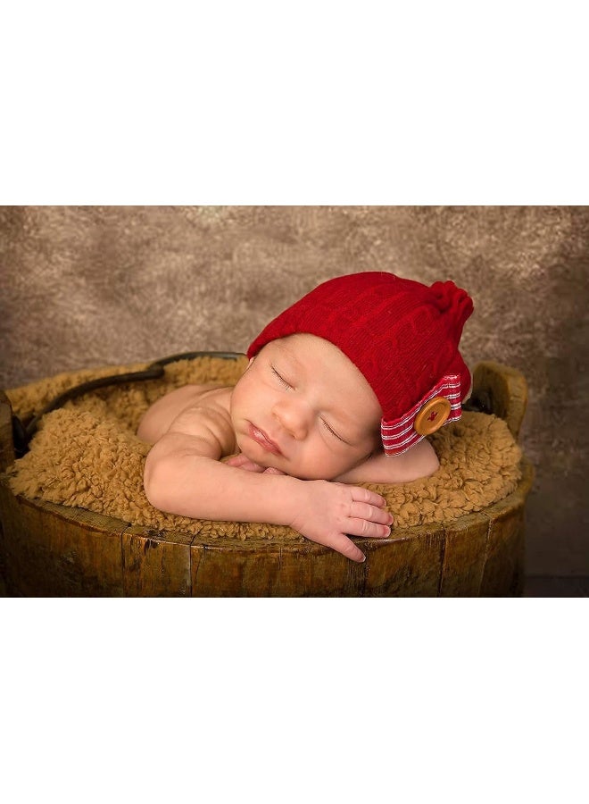 BPA 5x7FT Soft Fabric Abstract Brown Wall with Wood Floor Backdrop for Newborn Baby Photography Kids 1st Birthday Cake Smash Photoshoot Retro Portrait Photo Background Photographer Props - Image 4