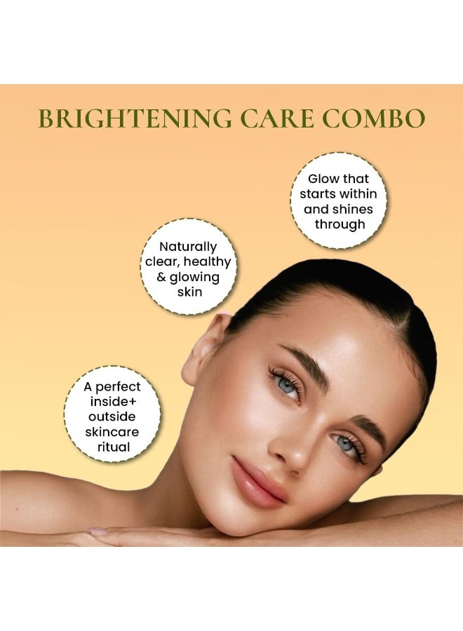Mi Nature Brightening Care Combo | Herbal Skin Boost 60 Capsules + Wild Turmeric Powder 100g | Pure & Natural - Image 4