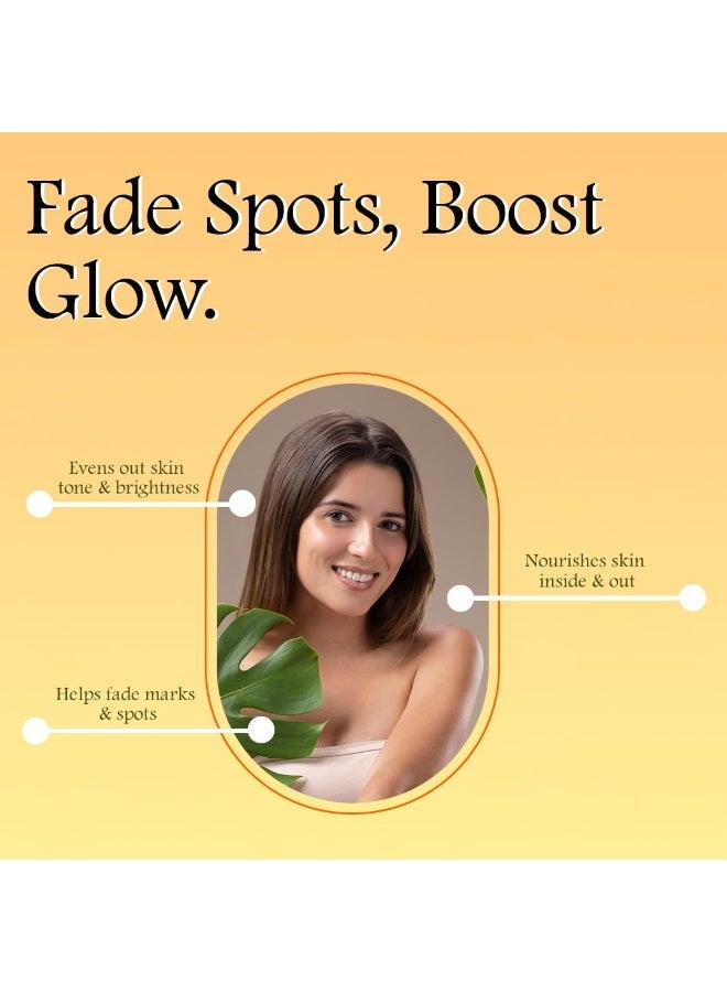 Mi Nature Brightening Care Combo | Herbal Skin Boost 60 Capsules + Wild Turmeric Powder 100g | Pure & Natural - Image 3