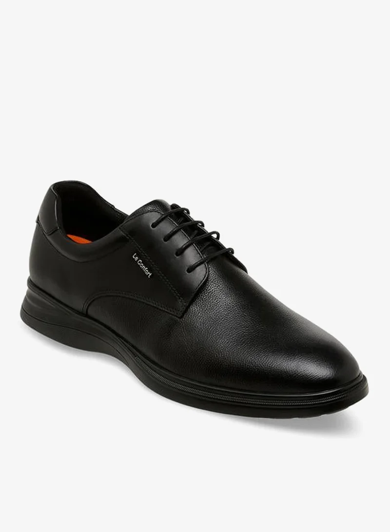 Le Confort BLACK Men Leather Lace-Up Derby Shoes for Men | Best Price UAE