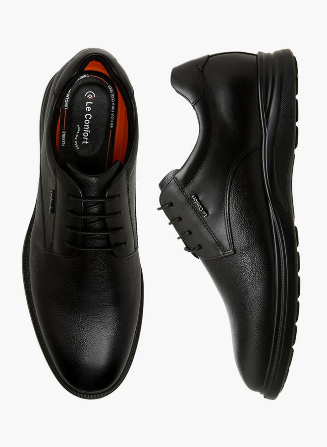 Le Confort Men Leather Lace-Up Derby Shoes - Image 1
