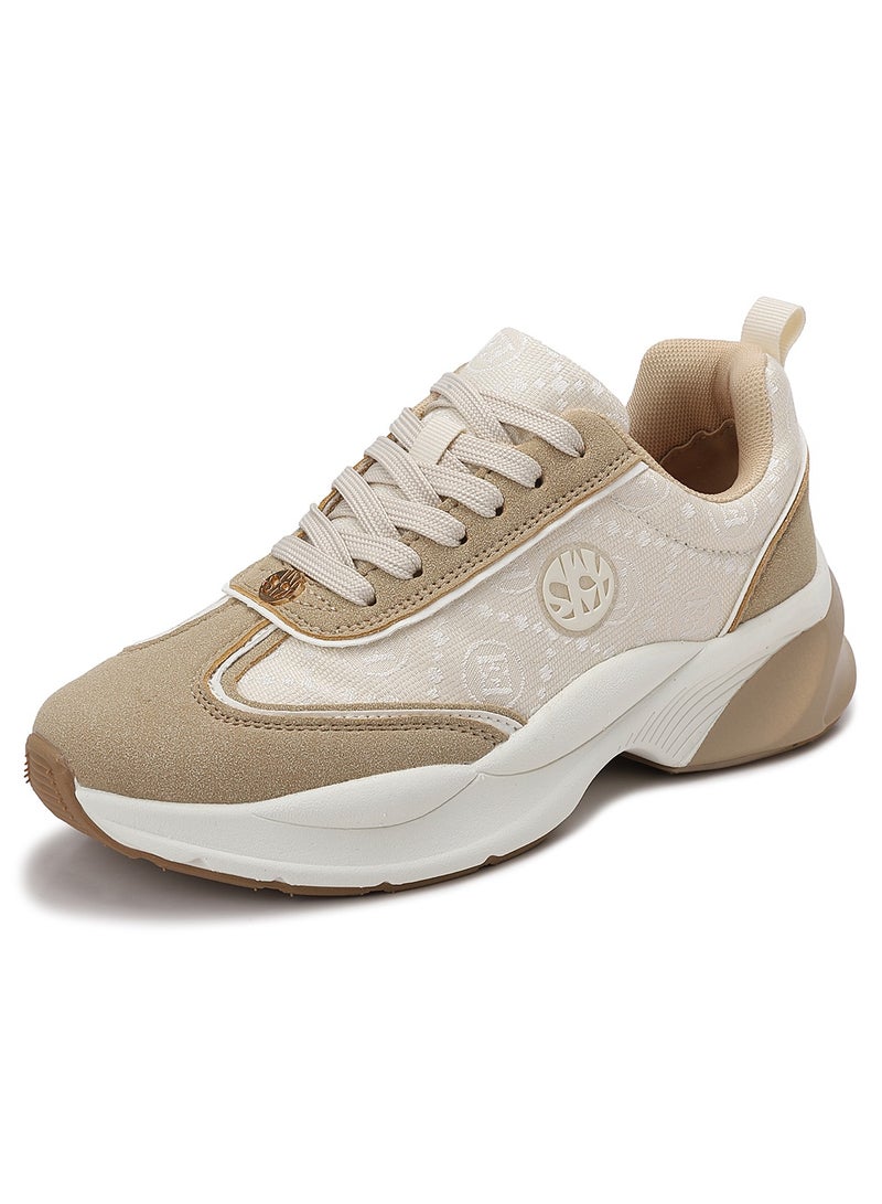 سكاي فيو أحذية نسائية أنيقة من قماش تويد سيتي السميك، مريحة، غير رسمية، ذات نعل سميك - Image 1